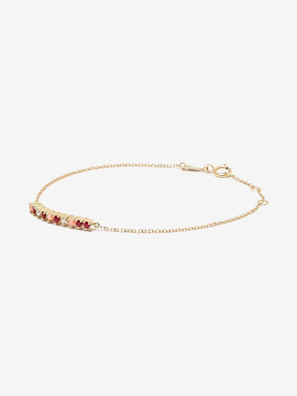 Adina Reyter 14K Yellow Gold Amalfi Ruby, Opal And Diamond Bracelet