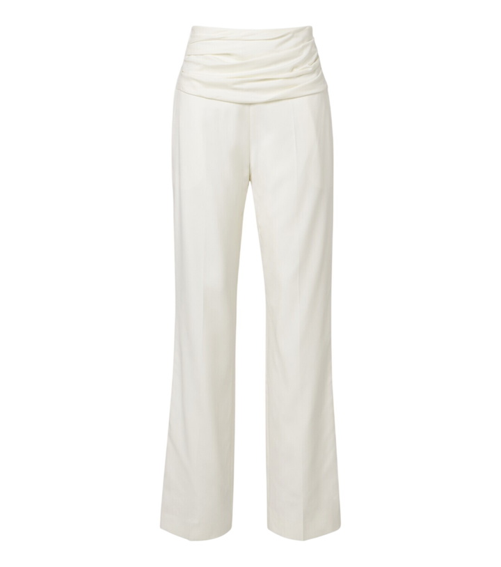 Photo: Tove Albertine ruched virgin wool wide-leg pants