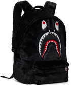 BAPE Black Shark Fur Daypack Backpack
