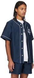 Late Checkout Navy Baseball Shirt