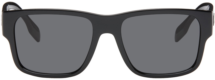 Photo: Burberry Black Logo Detail Square Frame Sunglasses