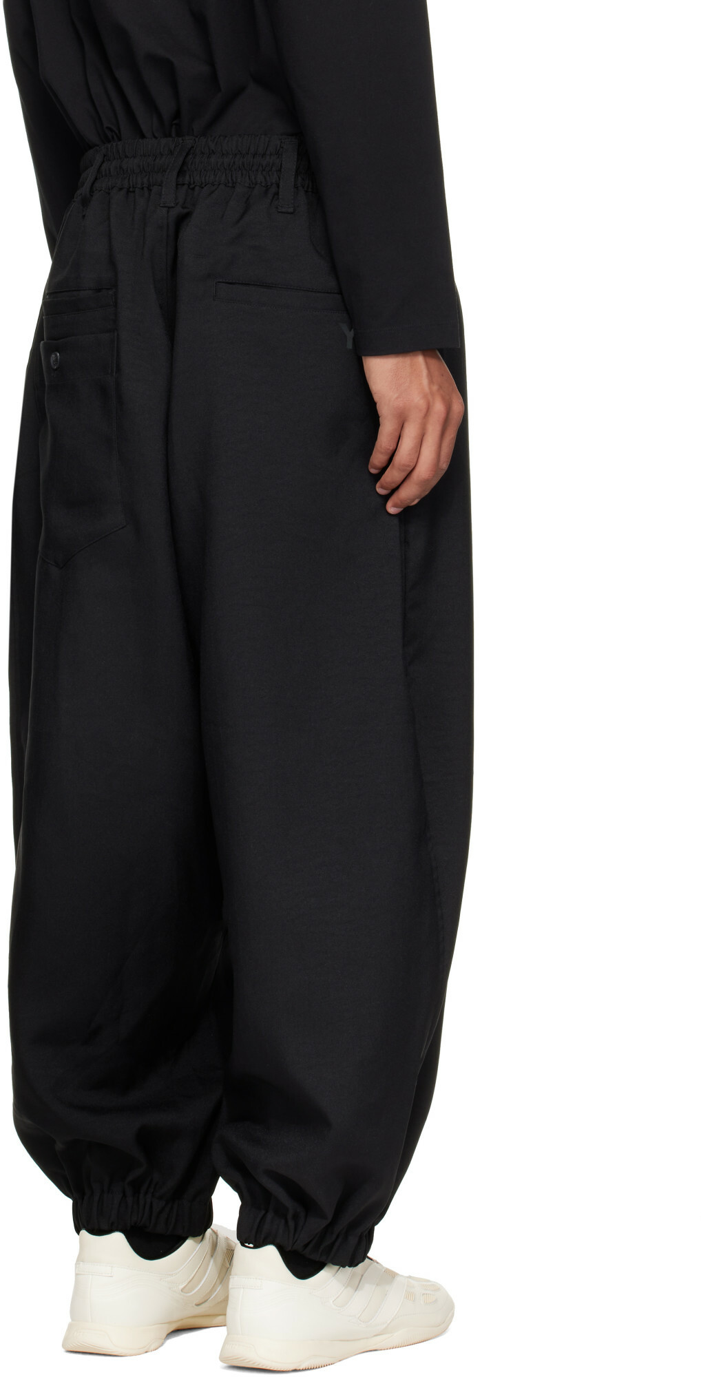 Y-3 Black Sport Uniform Cuffed Trousers