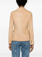 TAGLIATORE - Leather Double-breasted Jacket