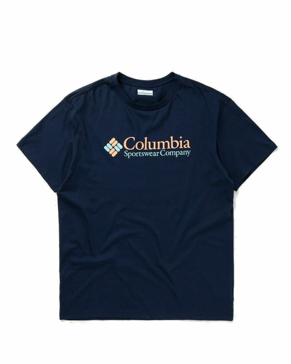 Photo: Columbia Csc Basic Logo Short Sleeve Blue - Mens - Shortsleeves