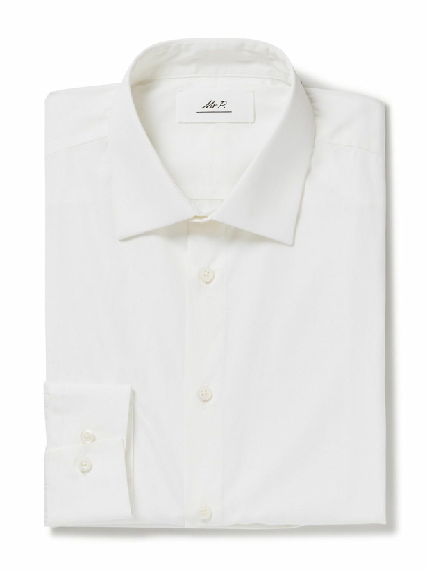 Photo: Mr P. - Super 120s Cotton Shirt - White