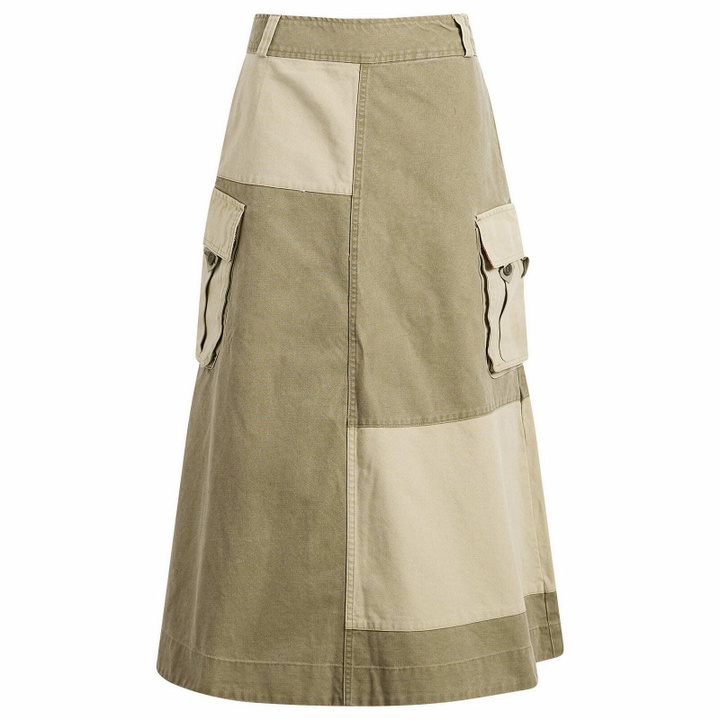 Photo: Damson Madder Women's Marcelle Barn Midi Skirt in Olive