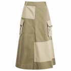 Damson Madder Women's Marcelle Barn Midi Skirt in Olive