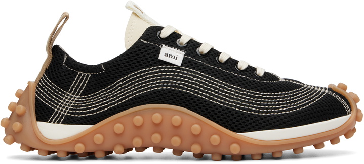 Photo: AMI Paris Black Mirage Mesh Sneakers