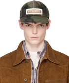 RRL Khaki Logo-Patch Camo Mesh Trucker Cap