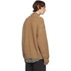 Nanushka Tan Vince V-Neck Sweater