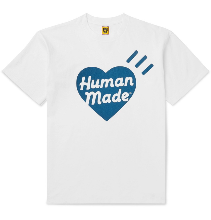 Photo: Human Made - Slim-Fit Logo-Print Cotton-Jersey T-Shirt - White