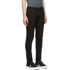 Nudie Jeans Black Skinny Lin Jeans