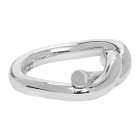 Bottega Veneta Silver Sterling Knot Ring