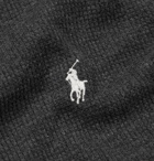 Polo Ralph Lauren - Slim-Fit Logo-Embroidered Waffle Cotton-Blend T-Shirt - Gray