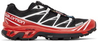 Salomon Black & Red XT-6 Advanced Sneakers