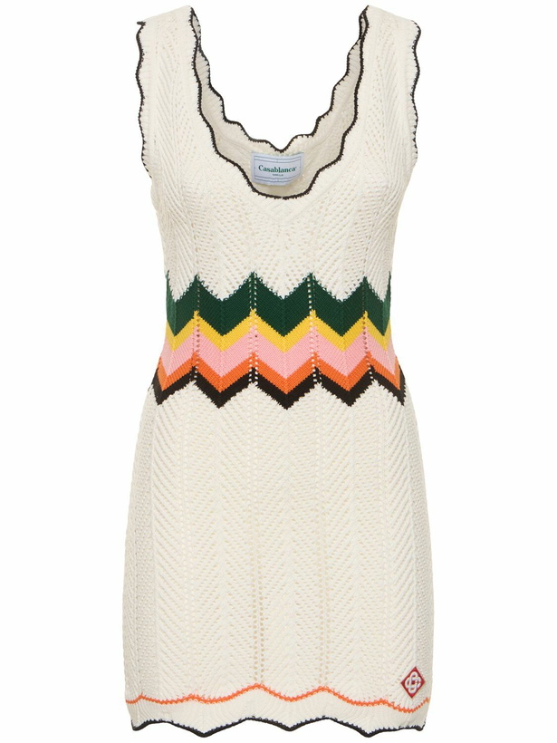 Photo: CASABLANCA Chevron Lace Mini Dress