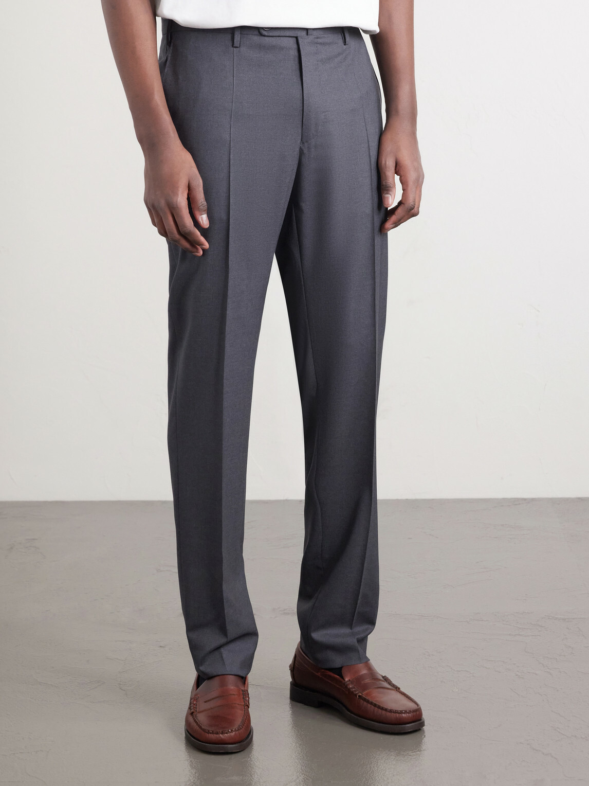 Slowear - Slim-Leg Wool Trousers - Gray