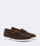 Kiton Suede penny loafers