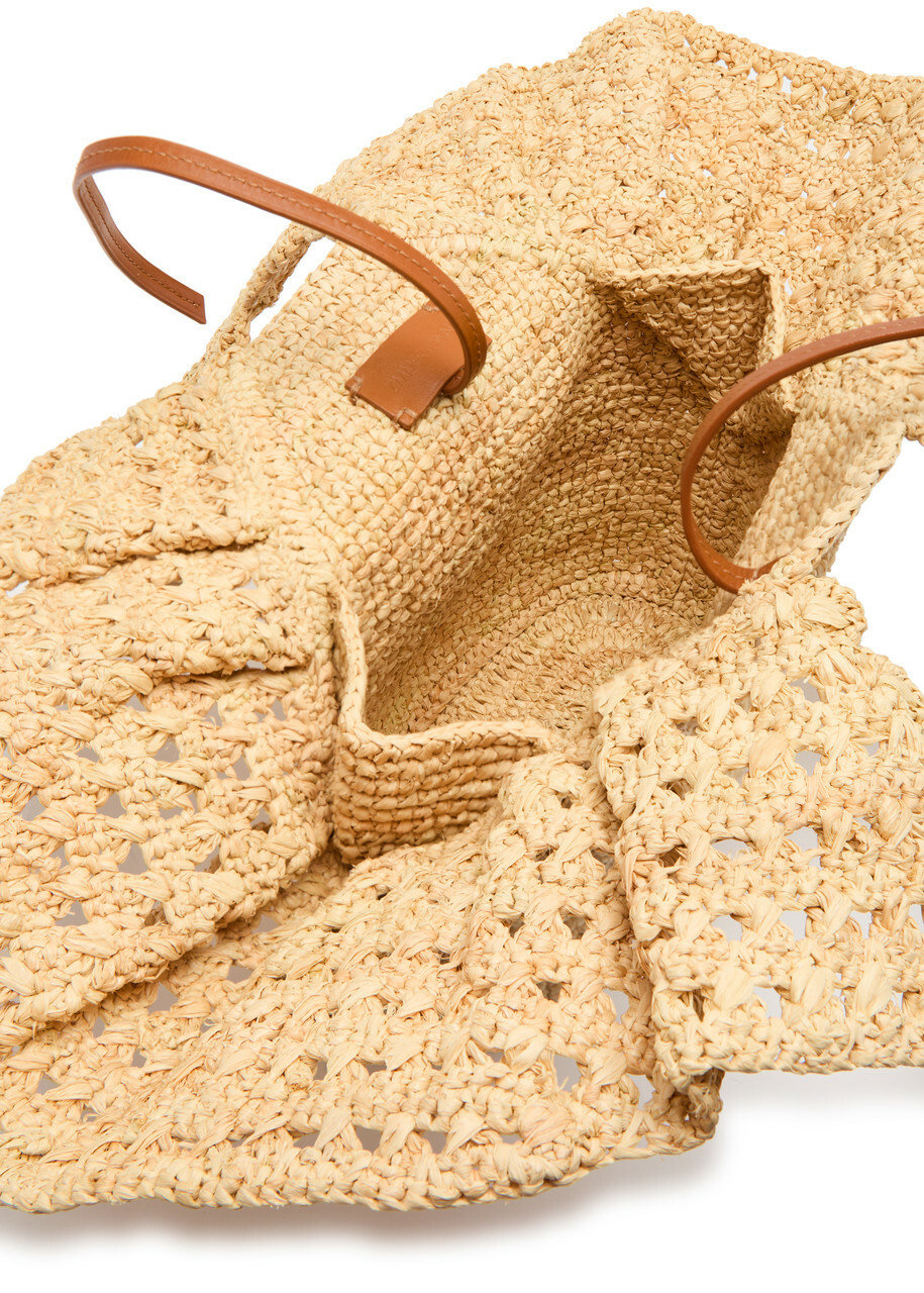 Zimmermann Ruffled Raffia Bucket bag - Natural - One Size