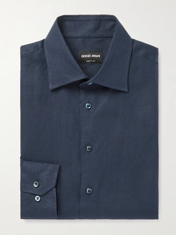 Photo: GIORGIO ARMANI - Linen Shirt - Unknown