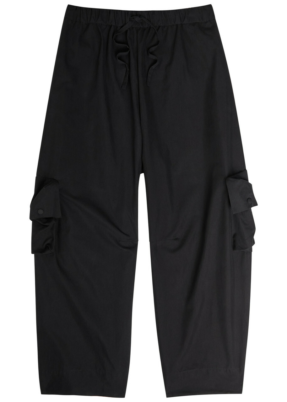 Simone Rocha Drawstring Cargo Trousers Black