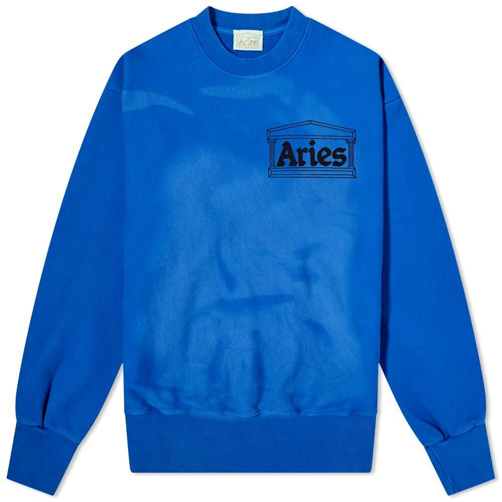 Aries Women's Sunbleached Cross Grain Temple Sweat in Iris ARIES