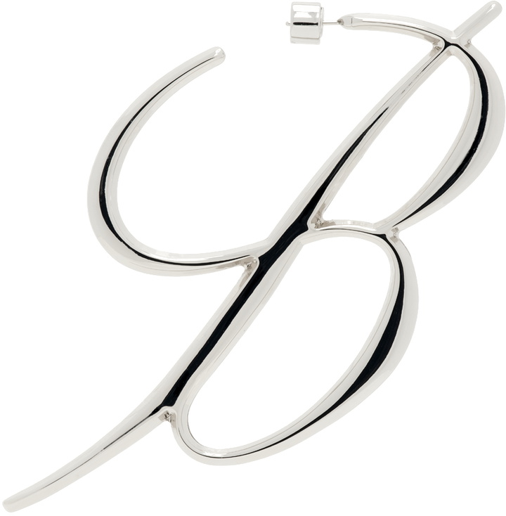 Photo: Blumarine Silver B Monogram Single Earring