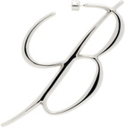 Blumarine Silver B Monogram Single Earring