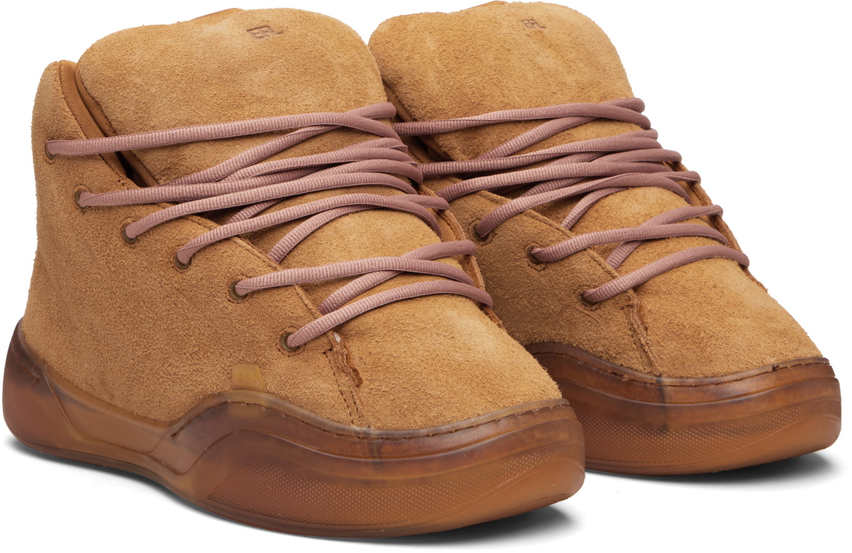 ERL Tan Vamp High Sneakers