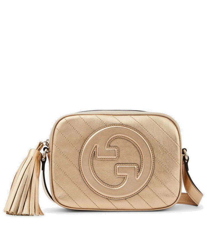 Photo: Gucci Gucci Blondie Small metallic leather shoulder bag