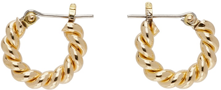 Photo: Laura Lombardi Gold Mini Twist Earrings
