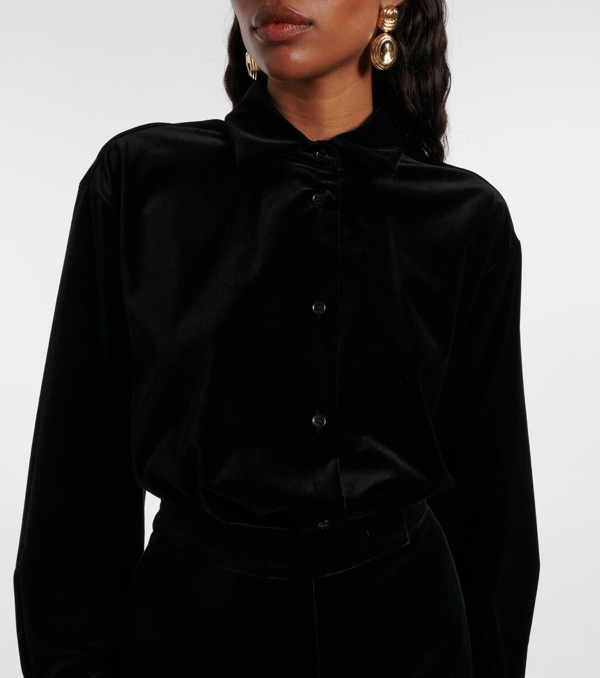Max Mara Cotton velvet bodysuit