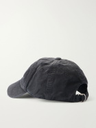 Acne Studios - Logo-Printed Distressed Cotton-Twill Baseball Cap - Black