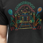 Casablanca Men's Rainbow Crayon Temple T-Shirt in Black