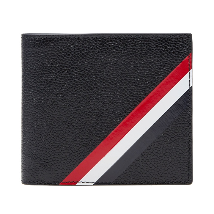 Photo: Thom Browne Diagonal Stripe Card Billfold Wallet