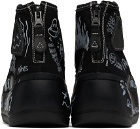 R13 SSENSE Exclusive Black Double Grommet Kurt Sneakers