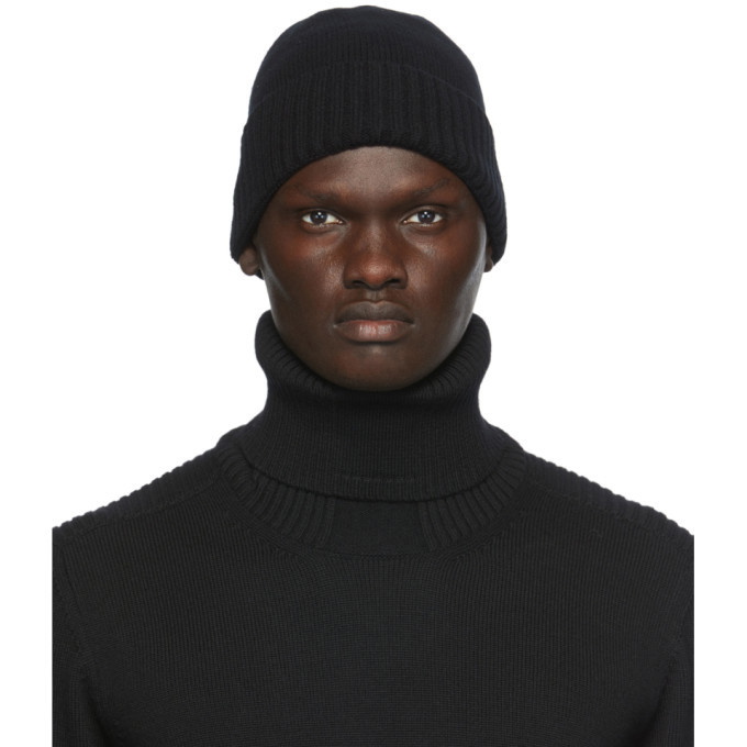 Photo: Stone Island Shadow Project Black Wool Knit Beanie