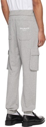 Balmain Gray Cargo Pocket Lounge Pants