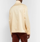 Our Legacy - Cotton and Silk-Blend Half-Zip Shirt - Yellow