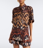 Zimmermann Aster printed silk habutai shirt
