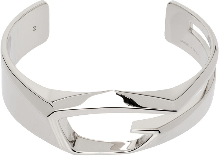 Photo: Givenchy Silver G Cut Cuff Bracelet
