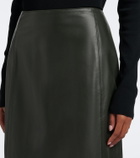 Vince Leather pencil skirt