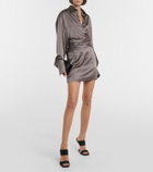 Peter Do Satin wrap blouse