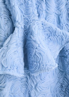 Rotate Sunday Floral Tulle Mini Dress Light Blue