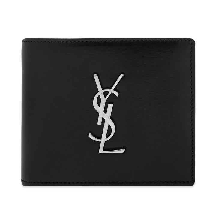 Photo: Saint Laurent East West YSL Metal Logo Billfold Wallet