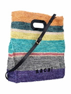 Sacai Raffia Tote Bag