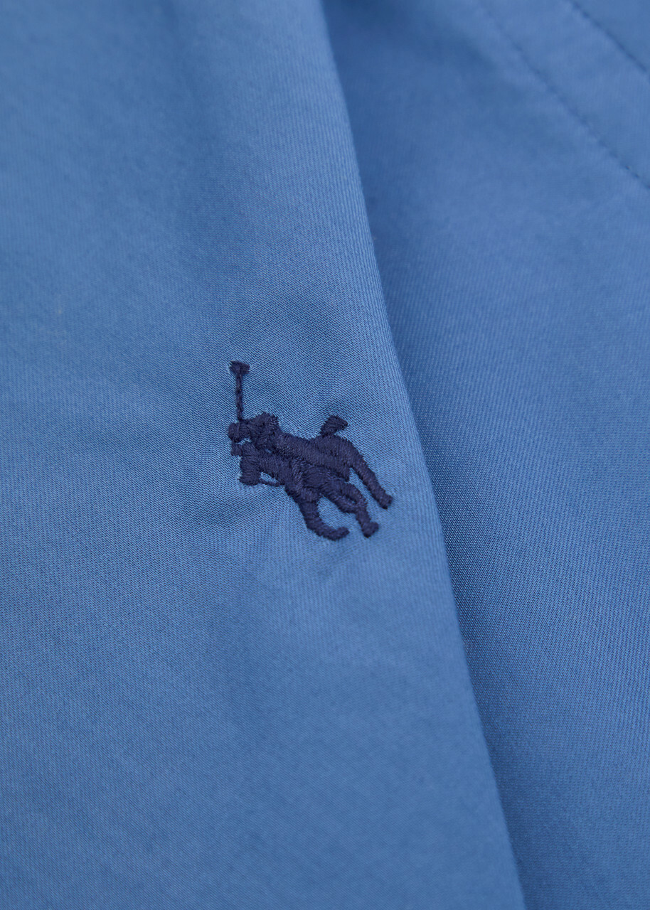 Polo Ralph Lauren Logo-embroidered Cotton Shirt Blue