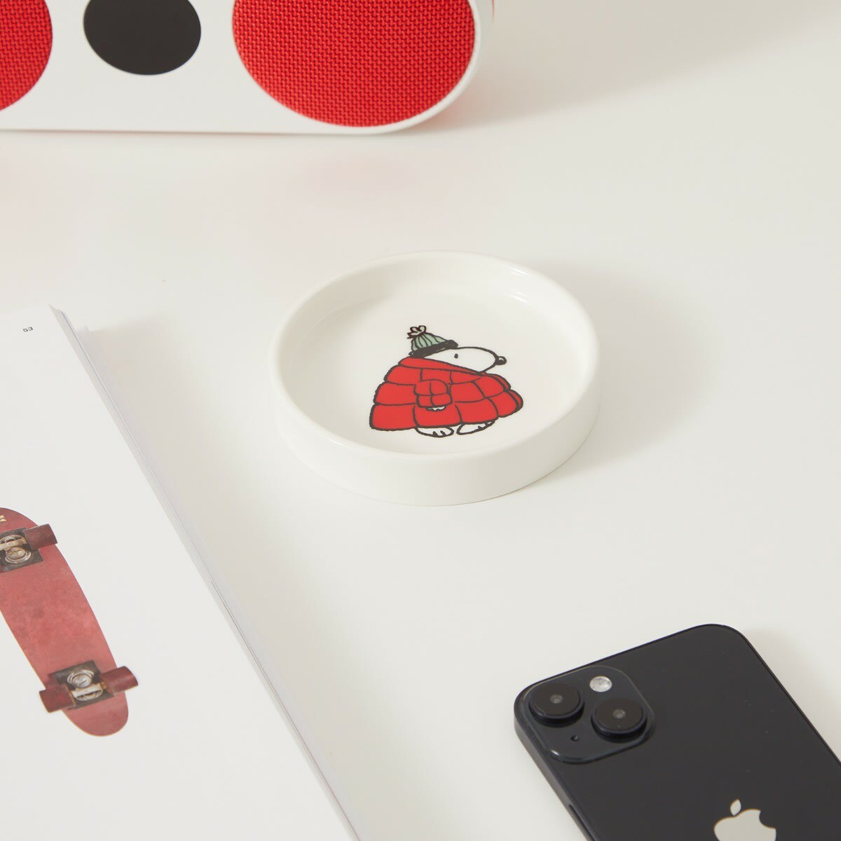 Peanuts Round Trinket Dish in Puffa 