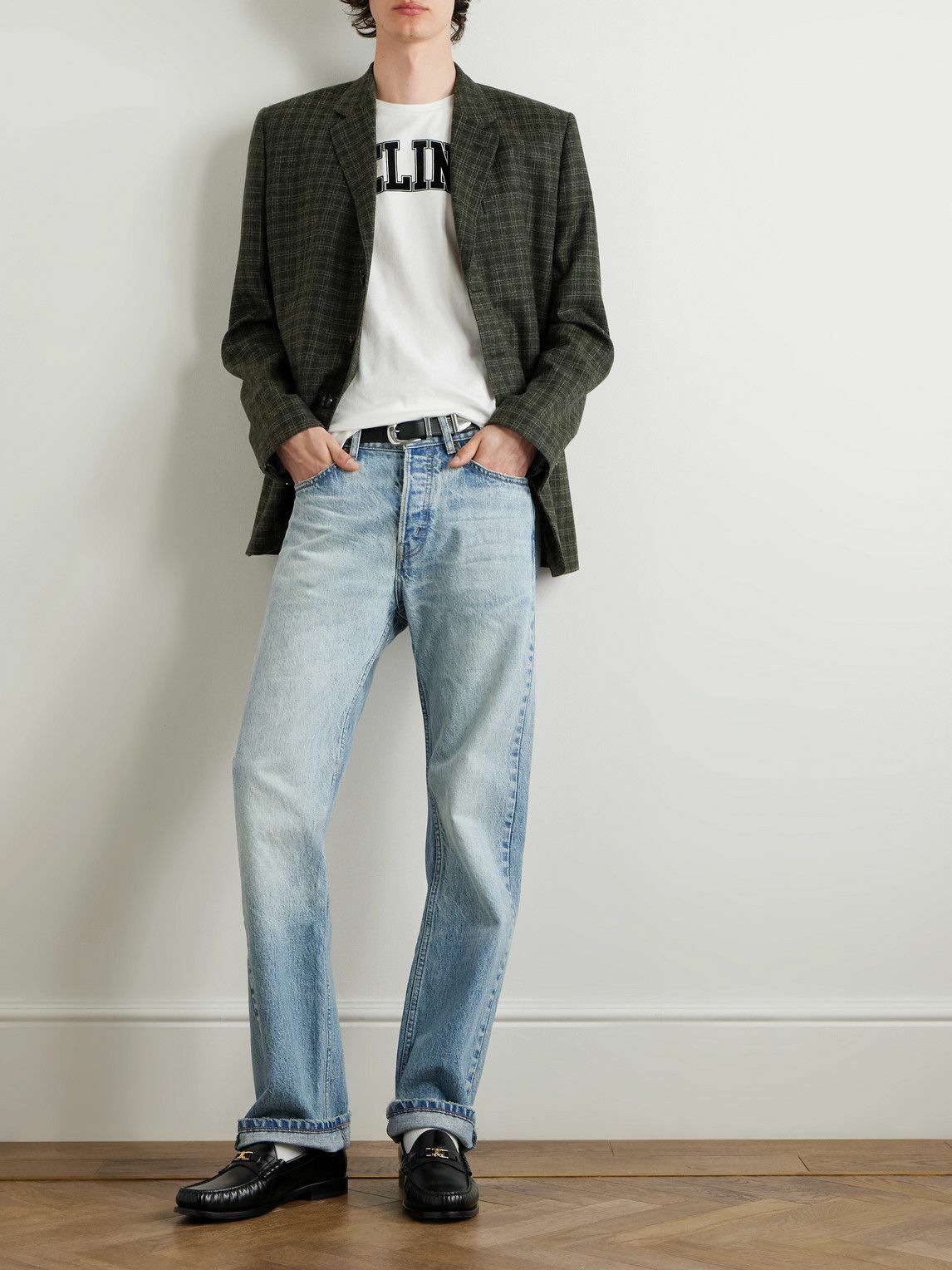 CELINE - Wool Bouclé Jacket - Green