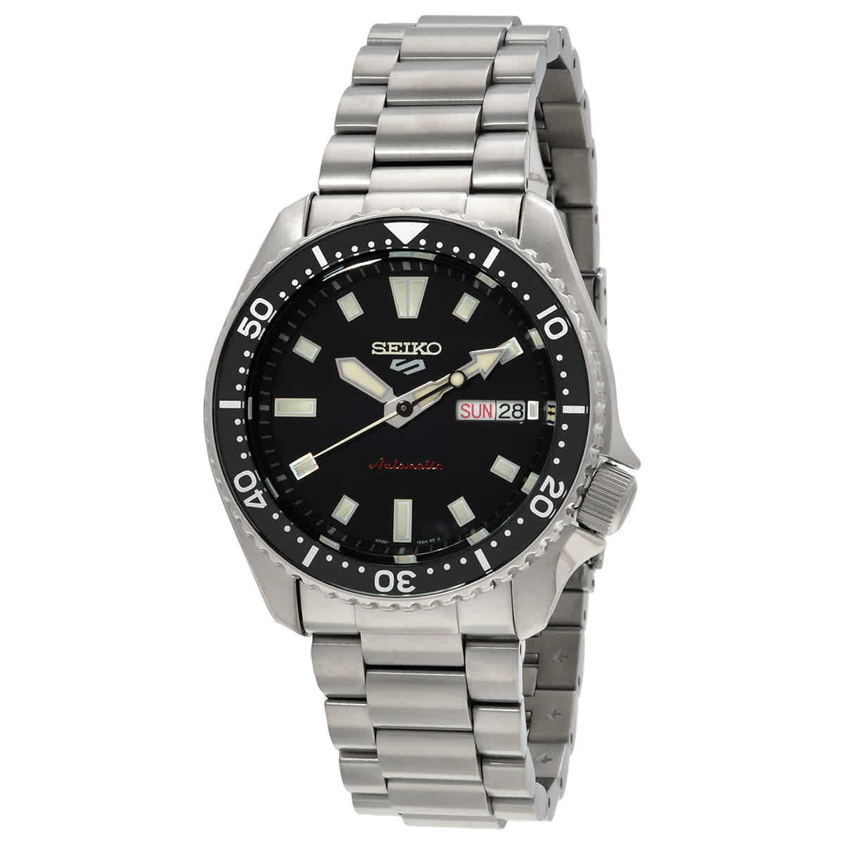 Seiko 5 Sports SKX Automatic Black Dial Mens Watch SRPL85K1